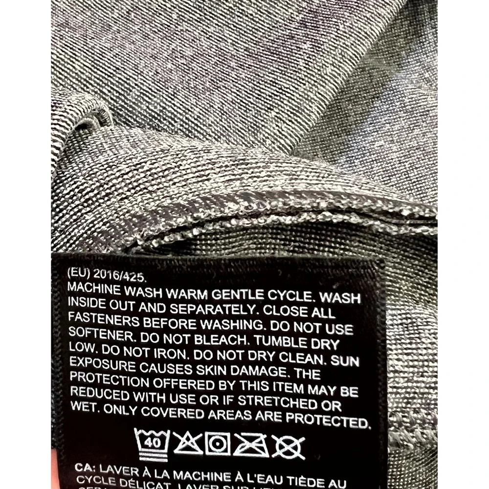 The North Face Echo Rock Hoodie Men's M Gray Heathered Textured UPF 40+ Pullover